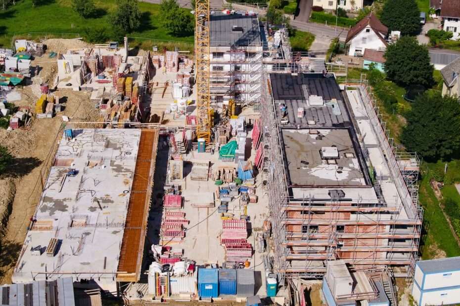 Drone imagery Swiss construction