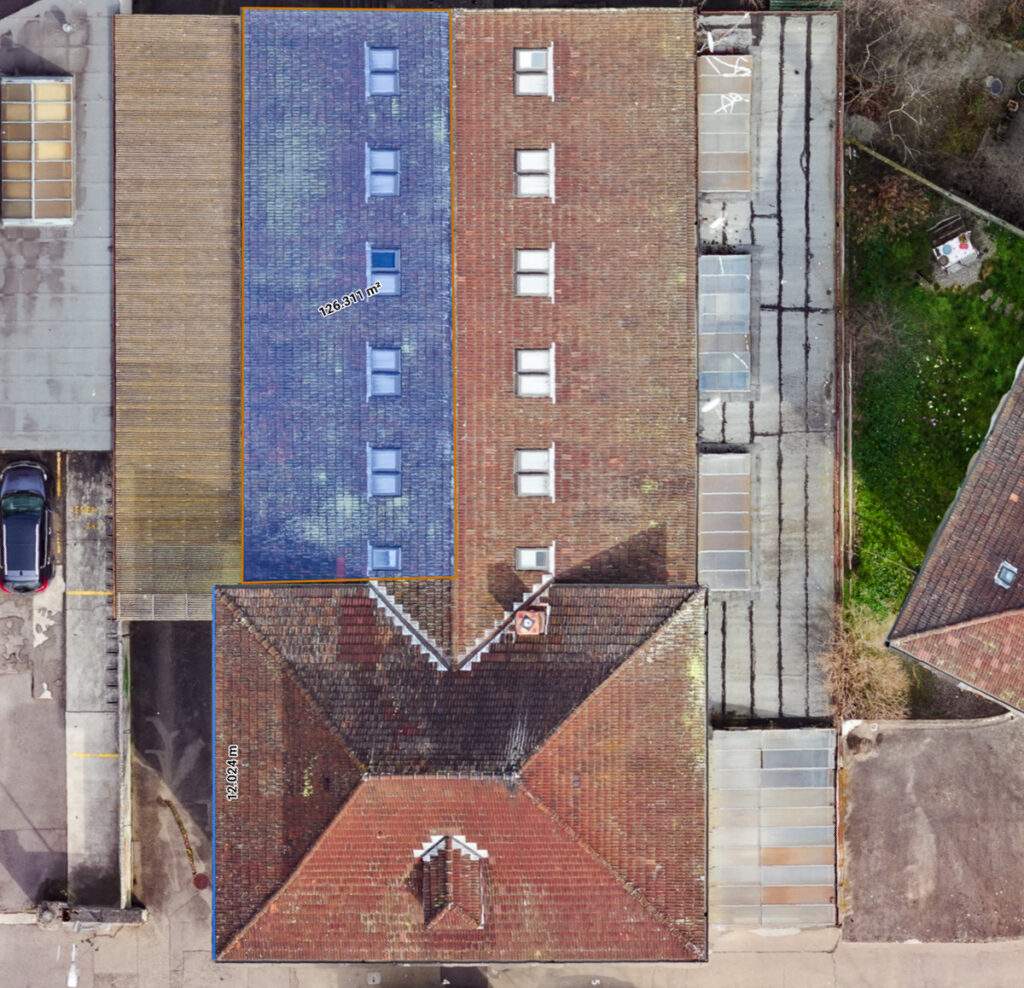 Measure drone orthomosaic map Biel
