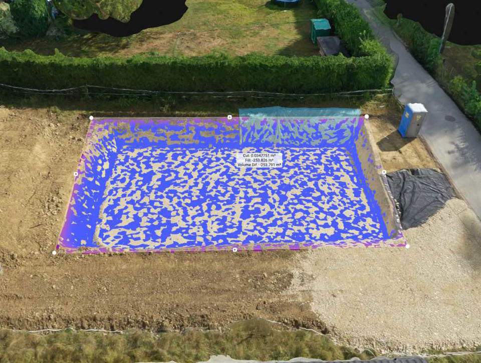 Drone services measure fill volume